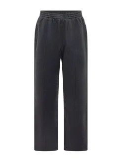Pants with Elasticated Waist and Flared Leg