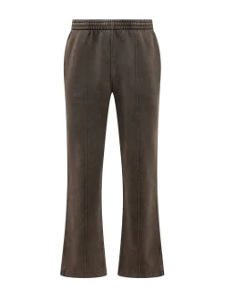 Pants with Elasticated Waist and Straight Leg