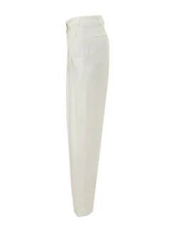 Pants with Pleats and Belt Loops