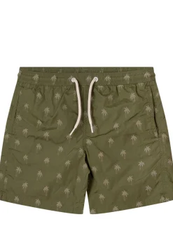 Patmos Palm Print Swim Shorts