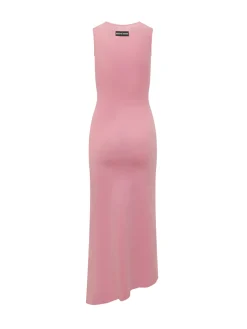 Pearl Logo Sleeveless Midi Dress