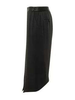 Pencil Skirt with Front Slit