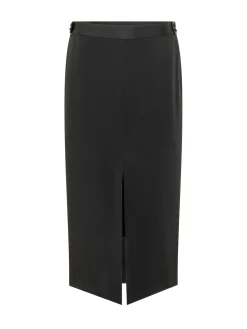 Pencil Skirt with Front Slit
