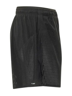 Perforated Shorts with Elastic Waist