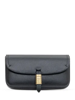 Pinko Saddle Flat Black Leather