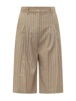 Pinstripe Bermuda Shorts