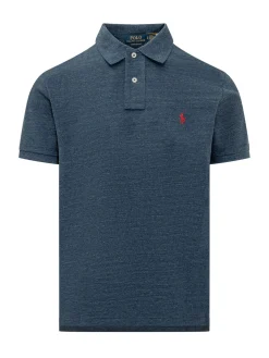 Pique Polo with Collar and Buttons