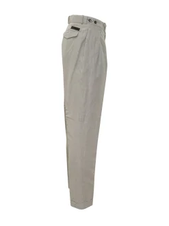 Pleated Lynco Trousers with Double Pleats