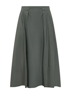 Pleated Midi Skirt