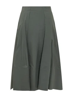 Pleated Midi Skirt