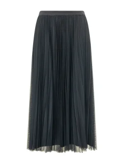 Pleated Midi Skirt