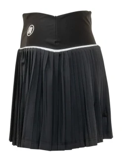 Pleated Mini Skirt with Logo