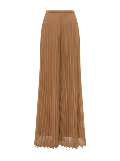 Pleated Wide Leg Trousers