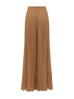 Pleated Wide Leg Trousers