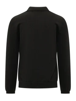Polo in Maglia Traforata a Righe Verticali