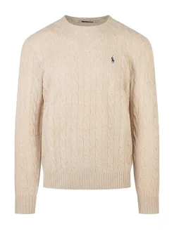 Polo Ralph Lauren Beige Cable Knit Sweater