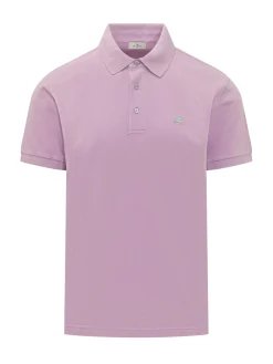 Polo Shirt with Collar and Buttons
