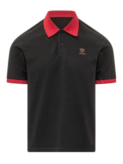 Polo Shirt with Contrast Collar