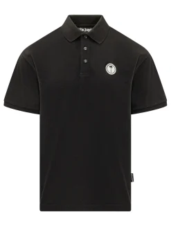 Polo Shirt with Palm Logo Patch