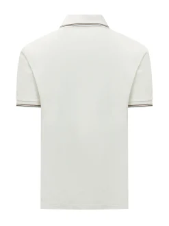 Polo with Striped Collar Details