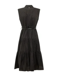 Poplin Midi Shirt Dress with Belt