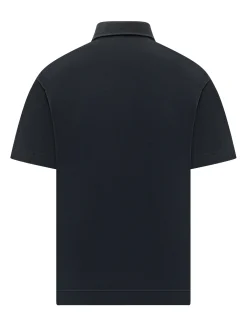 Premium Navy Cotton Piqué Polo