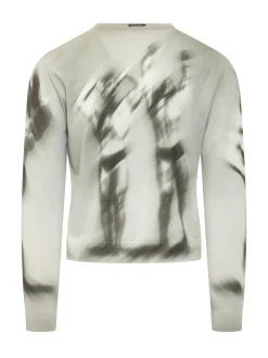 Printed Button Cardigan