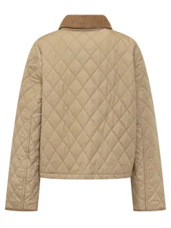 Quilted Jacket with Velvet Collar