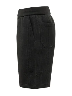 Quilted Shorts with Tonal Logo