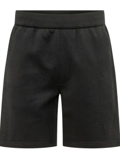Quilted Shorts with Tonal Logo
