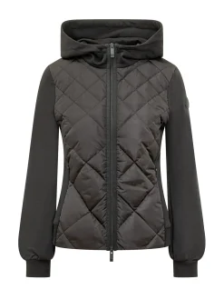 Quilted Zip-Up Hoodie