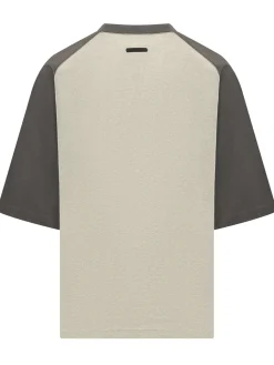 Raglan Sleeve T-shirt with Embroidered Logo