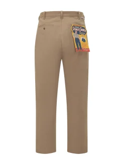 Relaxed Cotton Pants with Front Pleat