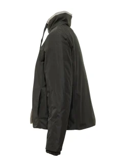 Reversible Cape Down Jacket with Hood