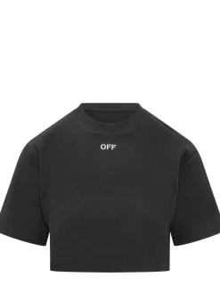 Ribbed Cropped T-Shirt