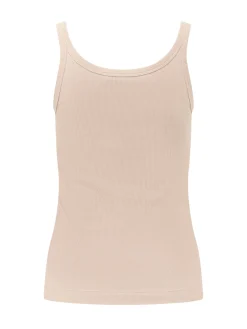 Ribbed Tank Top with Straps