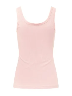 Ribbed Tank Top with Wide Straps