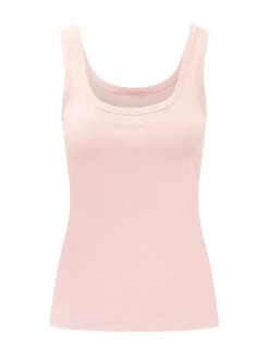 Ribbed Tank Top with Wide Straps