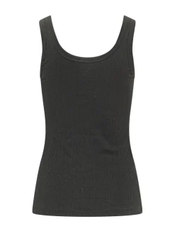 Ribbed Tank Top with Wide Straps
