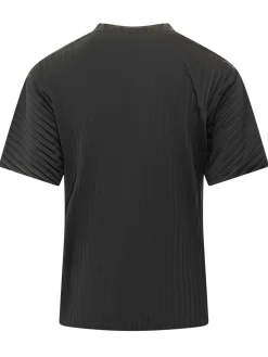 Ribbed T-shirt with Front Logo