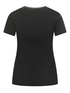 Ribbed T-shirt with Logo