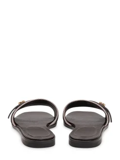 Romy Slide Sanda with Strap and Logo