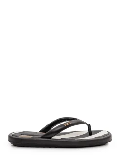 Rubber Flip Flops with Shaped Strap