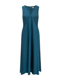 Satin V Neck Dress