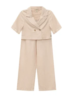 Set with Cropped Blazer and Pants