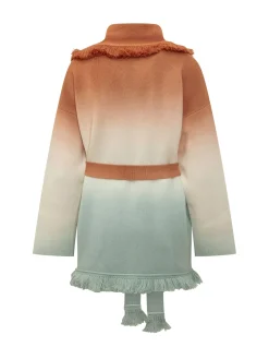 Shades of Shore Belted Cardigan with Fringes