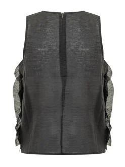 Sheer Top with Ruffles