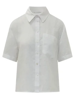 Shirt with Collar and Patch Pocket