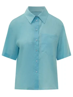 Shirt with Collar and Patch Pocket