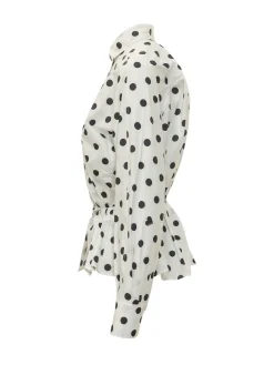 Shirt with Collar with Polka Dot Pattern